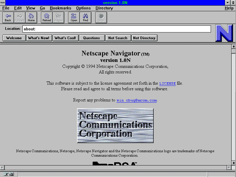 Netscape Navigator 1.0