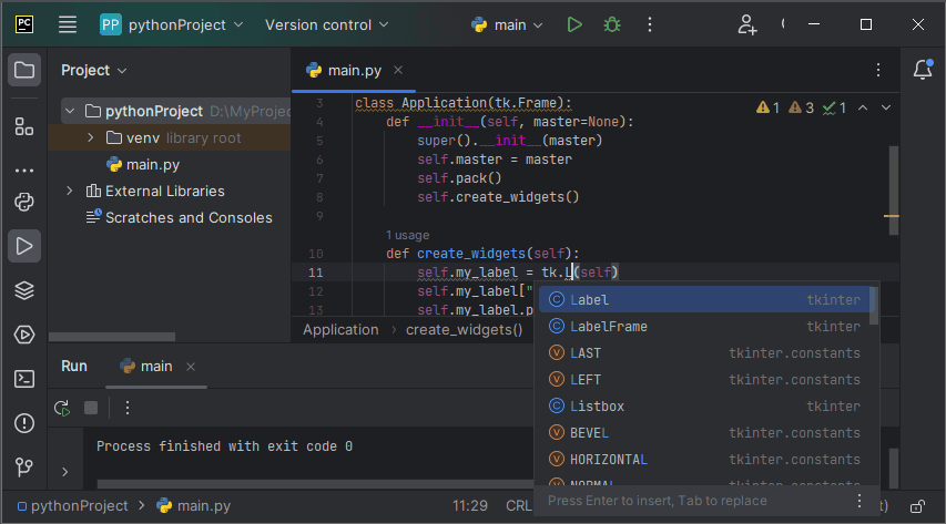 PyCharm проект