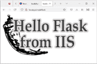 Hello Flask from IIS