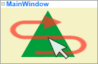Символ перемещения элементов в окне