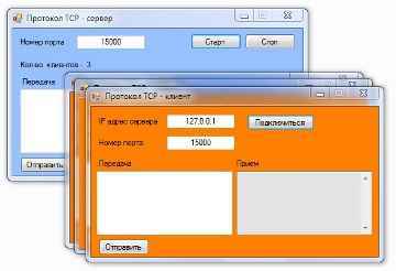 исходник сетевой программы протокол TCP